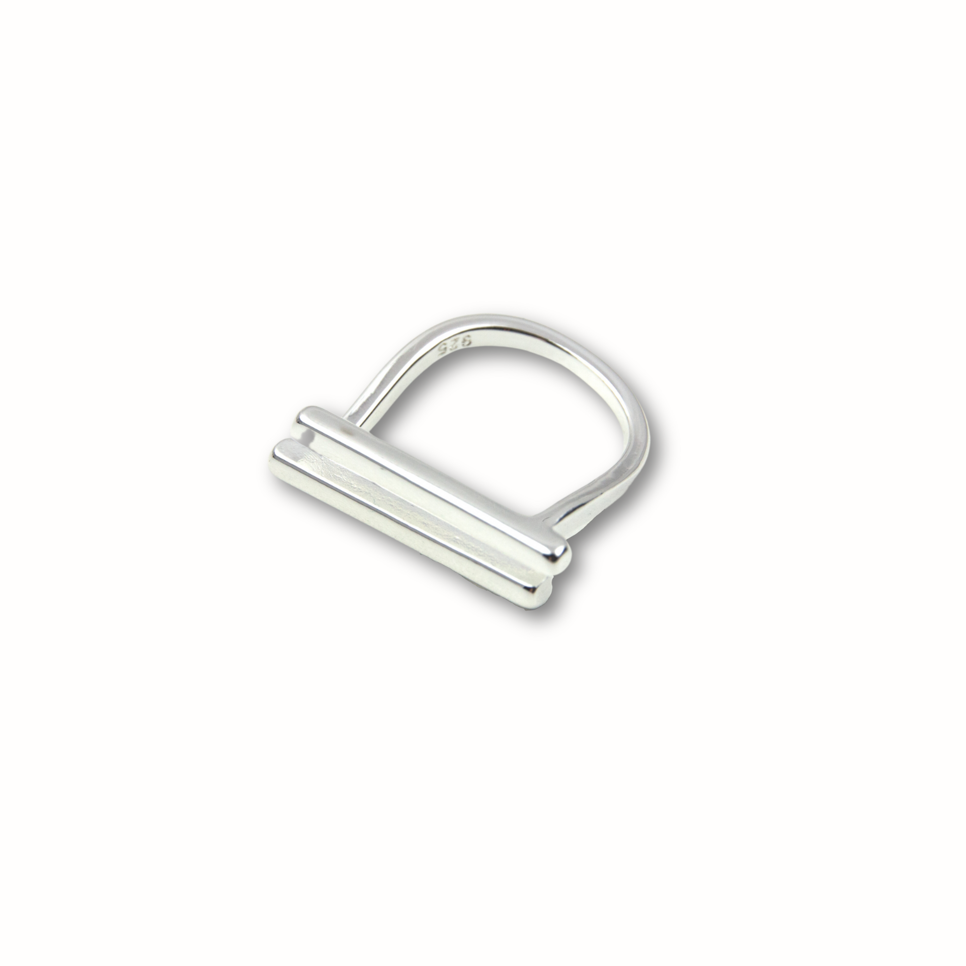 Anillo ajustable lineas paralelas - 3